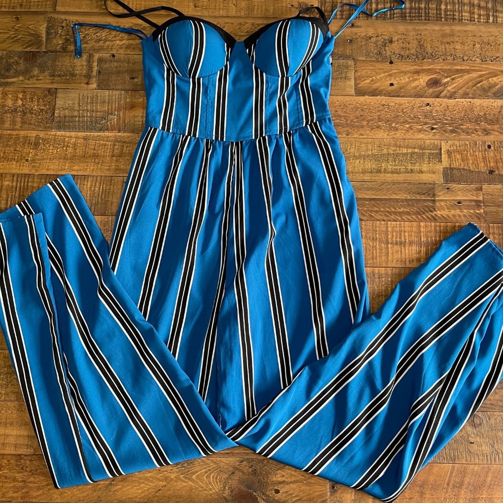 Band of Gypsies wide leg jumpsuit size small.